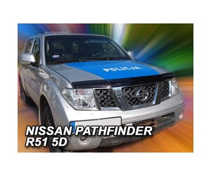 ΑΝΕΜΟΘΡΑΥΣΤΗΣ ΚΑΠΩ ΑΥΤΟΚΙΝΗΤΟΥ ΓΙΑ NISSAN NAVARA D40 2004-2010 / PATHFINDER 5D 2005-2012 ΑΠΟ ΕΥΚΑΜΠΤΟ ΦΙΜΕ ΠΛΑΣΤΙΚΟ HEKO - 1 ΤΕΜ.