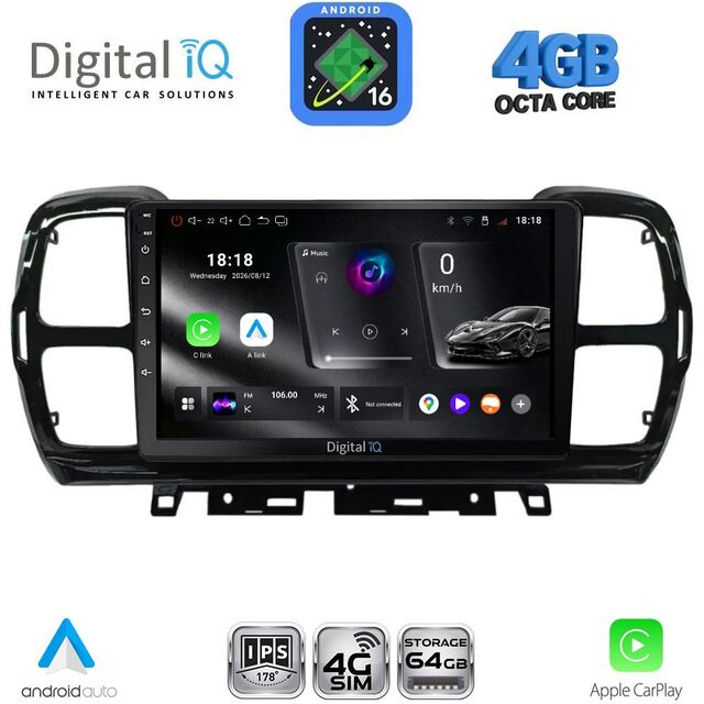 DIGITAL IQ RTG 6088_CPA (9inc) MULTIMEDIA TABLET for CITROEN C5 AIRCROSS mod. 2017-2021