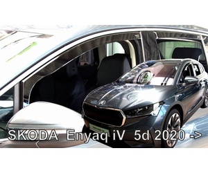ΑΝΕΜΟΘΡΑΥΣΤΕΣ ΓΙΑ SKODA ENYAQ 5D 2020+ ΣΕΤ ΑΥΤΟΚΙΝΗΤΟΥ ΑΠΟ ΕΥΚΑΜΠΤΟ ΦΙΜΕ ΠΛΑΣΤΙΚΟ HEKO - 4 ΤΕΜ.