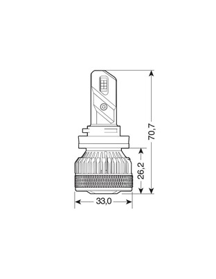 H11 9-32V PGJ19-2 6.500K 7.200lm 45W HALO LED LIGHTING SERIES 14 G-XP SPECIAL CHIPS 2ΤΕΜ. LED KIT