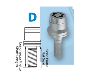 ΜΠΟΥΛΟΝΙΑ ΑΣΦΑΛΕΙΑΣ 12x1,25 34,5mm (17) ΙΣΙΑ D010