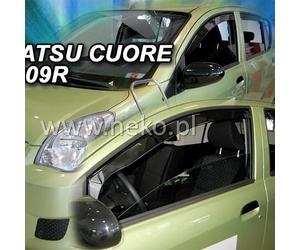 ΑΝΕΜΟΘΡΑΥΣΤΕΣ ΓΙΑ DAIHATSU CUORE 7 5D 2007-2018 ΖΕΥΓΑΡΙ ΑΠΟ ΕΥΚΑΜΠΤΟ ΦΙΜΕ ΠΛΑΣΤΙΚΟ HEKO - 2 ΤΕΜ.