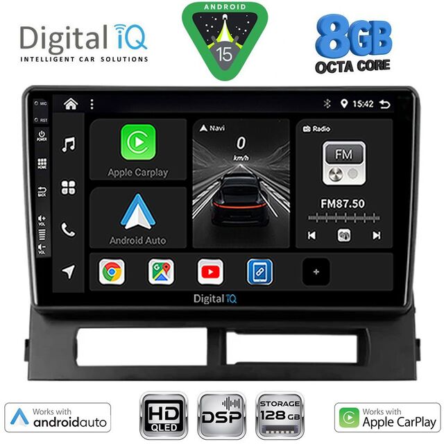 DIGITAL IQ BXF 18728DASH_CPAA (9inc) MULTIMEDIA TABLET for TOYOTA PRIUS mod. 2003-2009 (Supports Original Clima-HYBRID)