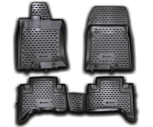 ΠΑΤΑΚΙΑ ΣΕ ΣΚΑΦΗ TPE ΛΑΣΤΙΧΟ ΓΙΑ TOYOTA FJ-CRUISER 2006+  ΣΕ ΑΝΘΡΑΚΙ ΣΚΟΥΡΟ ΓΚΡΙ ΧΡΩΜΑ NOVLINE - 4 ΤΕΜ.