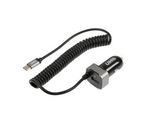 ΑΝΤΑΠΤΟΡΑΣ ΦΟΡΤΙΣΤΗΣ ΑΝΑΠΤΗΡΑ 12/24V 3000mA ΜΕ ΘΥΡΑ USB+ 1 USB TYPE-C ΜΕ ΚΑΛΩΔΙΟ 150cm FAST CHARGE