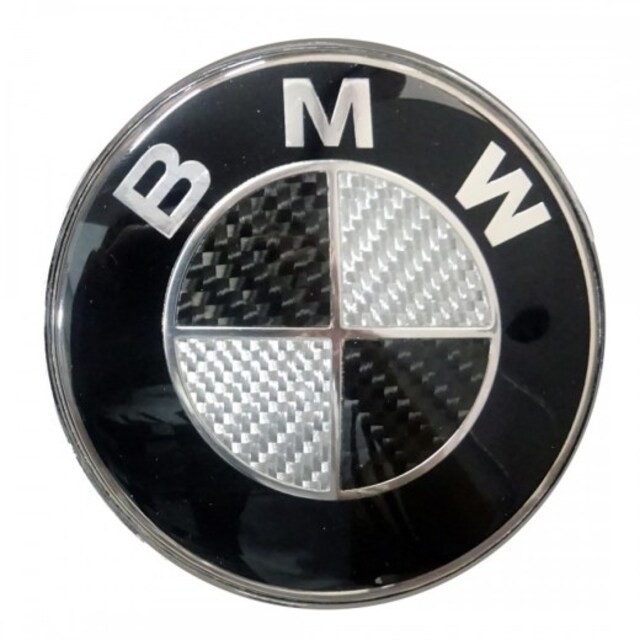 Σήμα μαύρο look carbon 82mm - Bmw