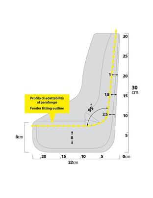ΛΑΣΠΩΤΗΡΕΣ SPLASH-GUARDS CONTOUR 22x29cm TYPE-2 2ΤΕΜ.