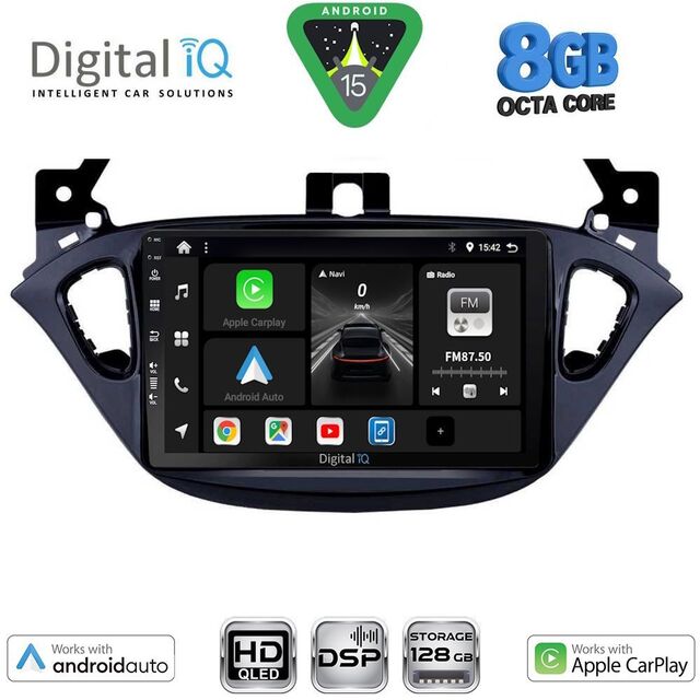 DIGITAL IQ BXF 18486_CPAA (9inc) MULTIMEDIA TABLET for OPEL ADAM - CORSA E  mod. 2014-2019
