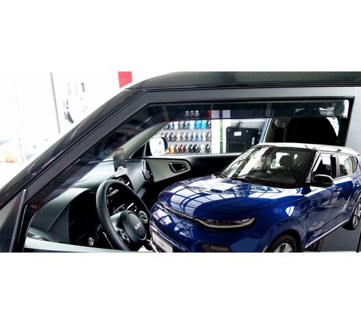 ΑΝΕΜΟΘΡΑΥΣΤΕΣ ΓΙΑ KIA E-SOUL 5D 2019+   ΑΥΤΟΚΙΝΗΤΟΥ ΑΠΟ ΕΥΚΑΜΠΤΟ ΦΙΜΕ ΠΛΑΣΤΙΚΟ HEKO - 2 ΤΕΜ.
