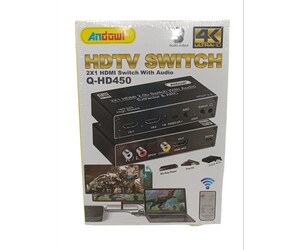 HDMI SWITCH 2X1 ΜΕ AUDIO ANDOWL Q-HD450