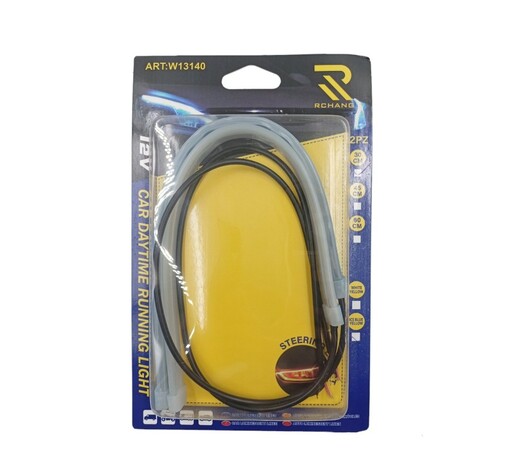 RCHANG ΕΥΚΑΜΠΤΗ ΛΩΡΙΔΑ ΦΩΤΙΣΜΟΥ ΑΥΤΟΚΙΝΗΤΟΥ WHITE YELLOW 45cm W13140-4-1