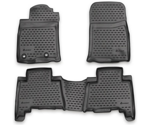 ΠΑΤΑΚΙΑ ΣΕ ΣΚΑΦΗ TPE ΛΑΣΤΙΧΟ ΓΙΑ TOYOTA LANDCRUISER 150 2013-2015  ΣΕ ΑΝΘΡΑΚΙ ΣΚΟΥΡΟ ΓΚΡΙ ΧΡΩΜΑ NOVLINE - 4 ΤΕΜ.