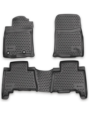 ΠΑΤΑΚΙΑ ΣΕ ΣΚΑΦΗ TPE ΛΑΣΤΙΧΟ ΓΙΑ TOYOTA LANDCRUISER 150 2013-2015  ΣΕ ΑΝΘΡΑΚΙ ΣΚΟΥΡΟ ΓΚΡΙ ΧΡΩΜΑ NOVLINE - 4 ΤΕΜ.