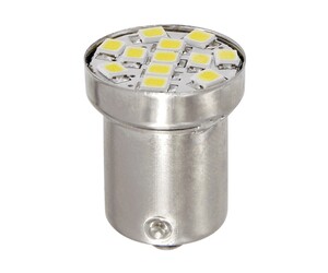 R5W BA15s 24/28V 120LM 12SMD LED x 1 CHIPS HYPER LED ΛΕΥΚΑ 20TEM.