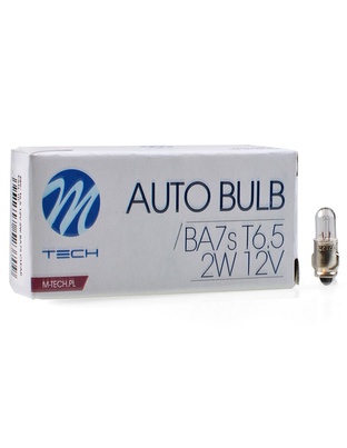 T6.5 12V 2W BA7s (ΜΙΝΙΟΝ) STANDARD ΑΛΟΓΟΝΟΥ 10ΤΕΜ. M-TECH