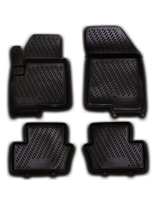 ΠΑΤΑΚΙΑ ΣΕ ΣΚΑΦΗ TPE ΛΑΣΤΙΧΟ ΓΙΑ JEEP COMPASS 5D 2011-2016  ΣΕ ΜΑΥΡΟ ΧΡΩΜΑ NOVLINE - 4 ΤΕΜ.