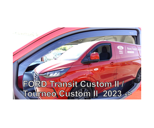 ΑΝΕΜΟΘΡΑΥΣΤΕΣ ΓΙΑ FORD TRANSIT CUSTOM / TOURNEO CUSTOM 2023+ ΖΕΥΓΑΡΙ ΑΠΟ ΕΥΚΑΜΠΤΟ ΦΙΜΕ ΠΛΑΣΤΙΚΟ HEKO - 2 ΤΕΜ.
