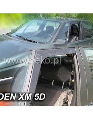 ΑΝΕΜΟΘΡΑΥΣΤΕΣ ΓΙΑ CITROEN XM 5D 1989-2000 ΖΕΥΓΑΡΙ ΑΠΟ ΕΥΚΑΜΠΤΟ ΦΙΜΕ ΠΛΑΣΤΙΚΟ HEKO - 2 ΤΕΜ.