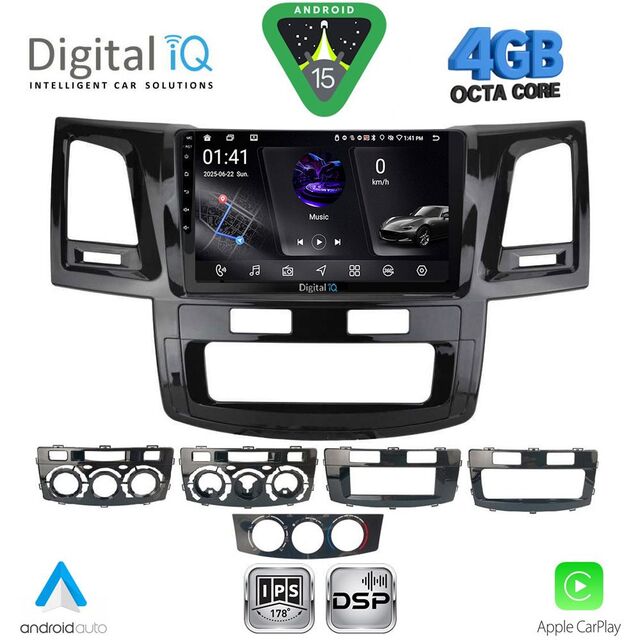 DIGITAL IQ RTG 6720_CPA (9inc) MULTIMEDIA TABLET for TOYOTA HILUX mod. 2005-2016