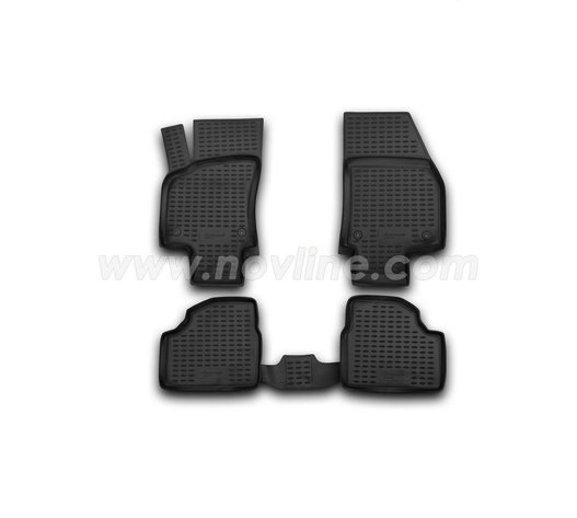 ΠΑΤΑΚΙΑ ΣΕ ΣΚΑΦΗ TPE ΛΑΣΤΙΧΟ ΓΙΑ OPEL ASTRA H 03/2004-04/2010  ΣΕ ΜΑΥΡΟ ΧΡΩΜΑ NOVLINE - 4 ΤΕΜ.