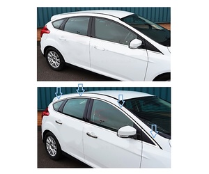 ΔΙΑΚΟΣΜΗΤΙΚΟ TRIM ΠΑΡΑΘΥΡΩΝ ΧΡΩΜΙΟ ΓΙΑ FORD FOCUS 5D 2011+ 8ΤΕΜ.