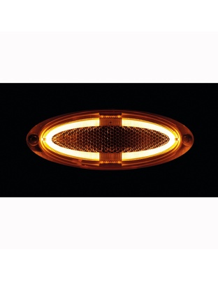 ΦΩΣ ΟΓΚΟΥ 4LED ΠΟΡΤΟΚΑΛΙ ΧΡΩΜΑΤΟΣ SMD 12/24V 124 mm -1ΤΕΜ.