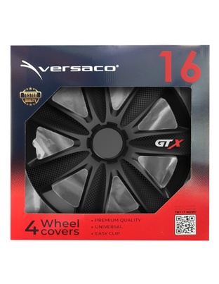 Amio - ΤΑΣΙΑ 16" VERSACO GTX BLACK CARBON - ΣΕΤ 4 ΤΕΜ ΣΕ ΚΟΥΤΙ (2765/AM)