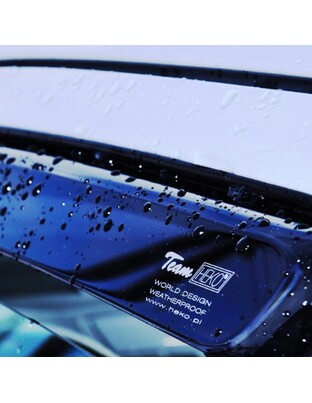 ΑΝΕΜΟΘΡΑΥΣΤΕΣ ΓΙΑ VOLVO C40 5D 2021+ ΣΕΤ ΑΥΤΟΚΙΝΗΤΟΥ ΑΠΟ ΕΥΚΑΜΠΤΟ ΦΙΜΕ ΠΛΑΣΤΙΚΟ HEKO - 4 ΤΕΜ.