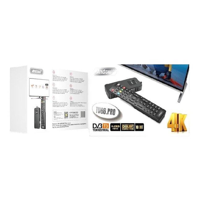 ANDOWL ΑΠΟΚΩΔΙΚΟΠΟΙΗΤΗΣ TV 66.PRO DVB T3 10BIT CY-26790