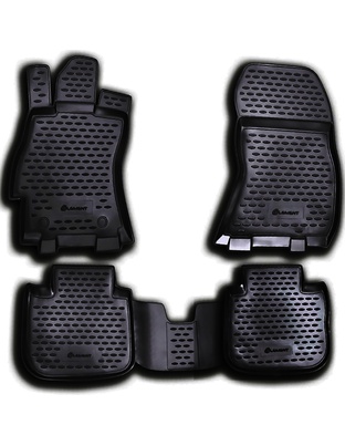 ΠΑΤΑΚΙΑ ΣΕ ΣΚΑΦΗ TPE ΛΑΣΤΙΧΟ ΓΙΑ SUBARU OUTBACK 09/2009-2015  ΣΕ ΜΑΥΡΟ ΧΡΩΜΑ NOVLINE - 4 ΤΕΜ.