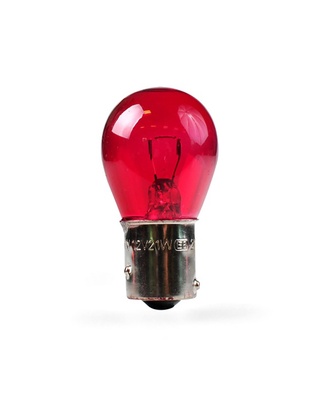 PR21 12V BAW15s 21W ΚΟΚΚΙΝΟ (ΜΟΝΟΠΟΛΙΚΟ) STANDARD 10ΤΕΜ. M-TECH