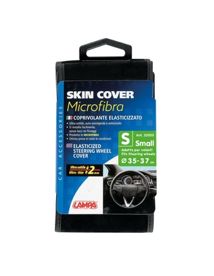 Lampa Κάλυμμα Τιμονιού Αυτοκινήτου Skin-Cover 35-37εκ. Ελαστικό Άοσμο Μικροϊνών Μαύρο 1-τεμ. (L3292.5)