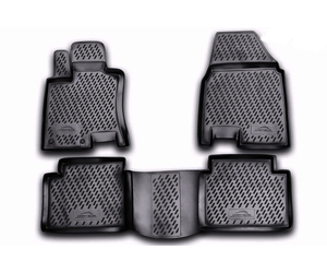ΠΑΤΑΚΙΑ ΣΕ ΣΚΑΦΗ TPE ΛΑΣΤΙΧΟ ΓΙΑ NISSAN QASHQAI+2 09/2008-2014  ΣΕ ΜΑΥΡΟ ΧΡΩΜΑ NOVLINE - 4 ΤΕΜ.