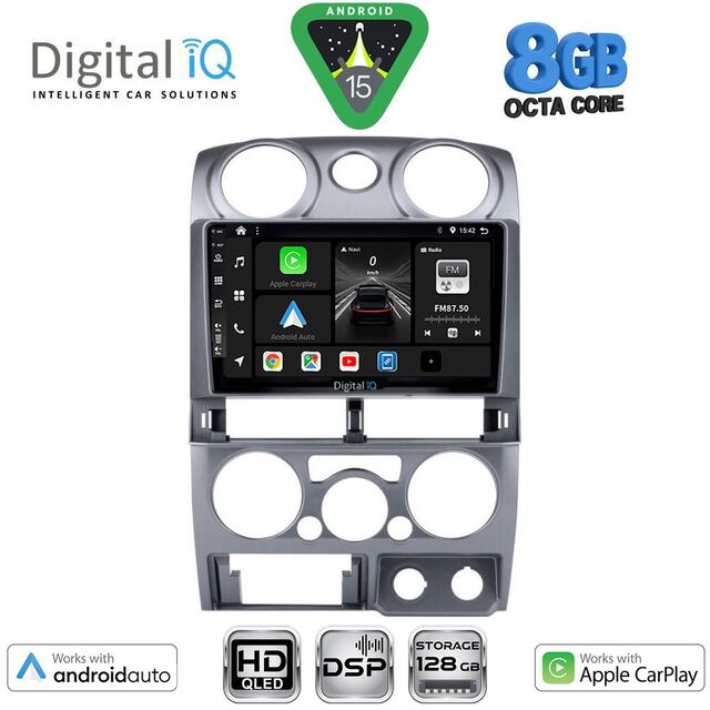 DIGITAL IQ BXF 7254SL_CPAA (9inc) MULTIMEDIA TABLET for ISUZU D-MAX mod. 2008-2012 (SILVER)