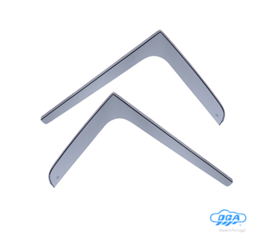 ΖΕΥΓΑΡΙ ΜΠΡΟΣΤΙΝΟΙ ΑΝΕΜΟΘΡΑΥΣΤΕΣ ΓΙΑ FORD TRANSIT 2/3/4D 1986-2000 ΑΠΟ ΕΥΚΑΜΠΤΟ ΧΥΤΟ ΑΚΡΥΛΙΚΟ ΓΥΑΛΙ (CAST ACRYLIC GLASS) DGA - 2 ΤΕΜ.