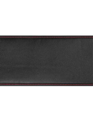 Lampa Κάλυμμα Τιμονιού Αυτοκινήτου Skin-Cover 38-40εκ. Ελαστικό Άοσμο Διάτρητο Ultra soft Skeentex Μαύρο με Κόκκινη Ραφή 1-τεμ. (L3296.8)