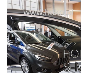 ΑΝΕΜΟΘΡΑΥΣΤΕΣ ΓΙΑ FORD S-MAX 2 5D 2016+ ΖΕΥΓΑΡΙ ΑΠΟ ΕΥΚΑΜΠΤΟ ΦΙΜΕ ΠΛΑΣΤΙΚΟ HEKO - 2 ΤΕΜ.