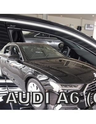 ΑΝΕΜΟΘΡΑΥΣΤΕΣ ΓΙΑ AUDI A6 C8 4D / AUDI A6 C8 5D AVANT 2018-2021 ΖΕΥΓΑΡΙ ΑΠΟ ΕΥΚΑΜΠΤΟ ΦΙΜΕ ΠΛΑΣΤΙΚΟ HEKO - 2 ΤΕΜ.