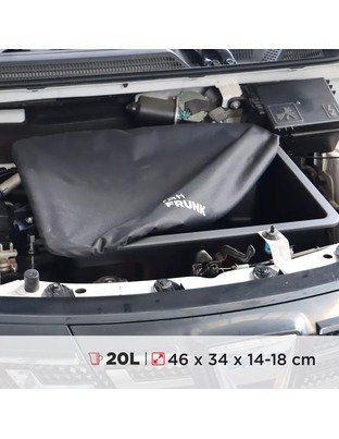 Rati - Frunk Dacia Spring 2021-2024, Dacia Spring 2024> πρακτικός Εμπρός Αποθηκευτικός Χώρος 20L για Καλώδια Φόρτισης και Καθημερινή Οργάνωση Ηλεκτρικών ΙΧ - 1 Τεμ. (V01943/RT)