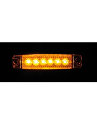 ΦΩΣ ΟΓΚΟΥ 6LED ΠΟΡΤΟΚΑΛΙ SMD 12/24V 96mm 20ΤΕΜ.