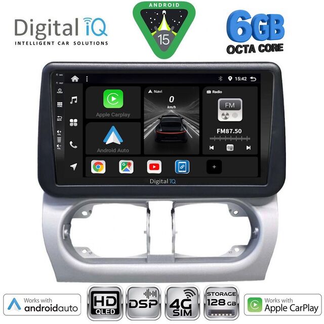 DIGITAL IQ BXF 17500_CPAA (9inc) MULTIMEDIA TABLET for OPEL CORSA C mod 2000-2006 - TIGRA mod. 2004-2009