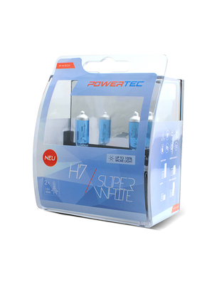 H7 12V 55W 3.450K PX26d POWERTECK SUPERWHITE 2ΤΕΜ.