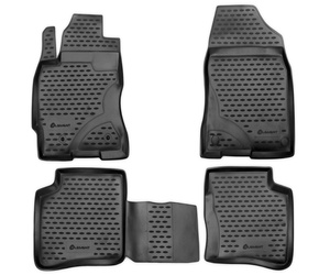 ΠΑΤΑΚΙΑ ΣΕ ΣΚΑΦΗ TPE ΛΑΣΤΙΧΟ ΓΙΑ TOYOTA PRIUS 2003-2009  ΣΕ ΑΝΘΡΑΚΙ ΣΚΟΥΡΟ ΓΚΡΙ ΧΡΩΜΑ NOVLINE - 4 ΤΕΜ.