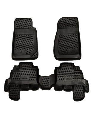 ΠΑΤΑΚΙΑ ΣΕ ΣΚΑΦΗ TPE ΛΑΣΤΙΧΟ ΓΙΑ JEEP WRANGLER 5D 2007-2018  ΣΕ ΜΑΥΡΟ ΧΡΩΜΑ NOVLINE - 4 ΤΕΜ.