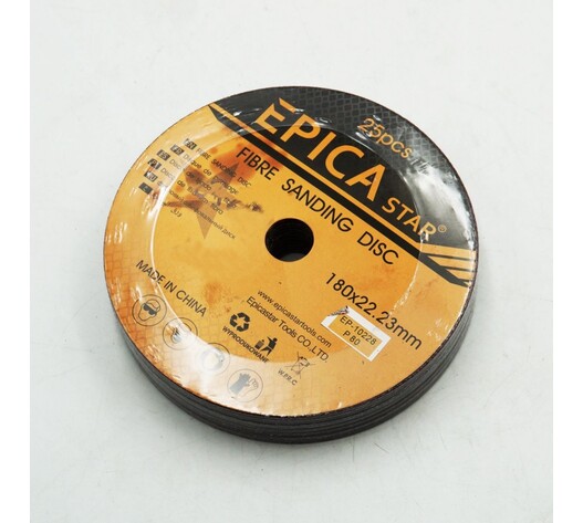ΓΥΑΛΟΧΑΡΤΟ ΔΙΣΚΟΣ P80 180x22.23mm 1ΤΜΧ EPICA STAR TO-EP-10228