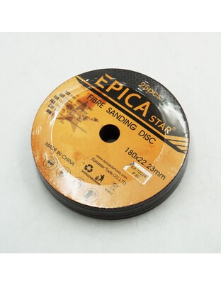 ΓΥΑΛΟΧΑΡΤΟ ΔΙΣΚΟΣ P80 180x22.23mm 1ΤΜΧ EPICA STAR TO-EP-10228
