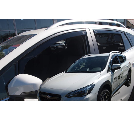ΑΝΕΜΟΘΡΑΥΣΤΕΣ ΓΙΑ SUBARU XV 5D 2018+  ΣΕΤ ΑΥΤΟΚΙΝΗΤΟΥ ΑΠΟ ΕΥΚΑΜΠΤΟ ΦΙΜΕ ΠΛΑΣΤΙΚΟ HEKO - 4 ΤΕΜ.