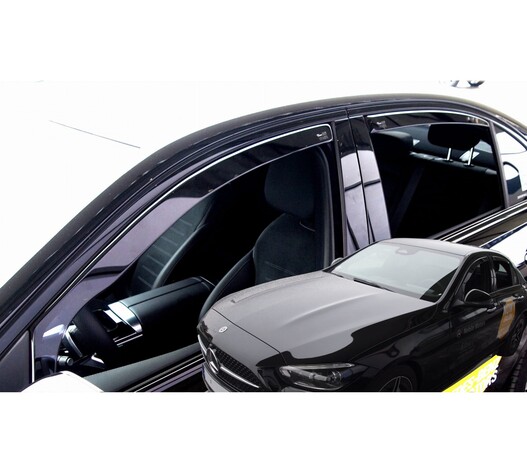 ΑΝΕΜΟΘΡΑΥΣΤΕΣ ΓΙΑ MERCEDES C-KLAS W206 4D 2021+ -  ΣΕΤ ΑΥΤΟΚΙΝΗΤΟΥ ΑΠΟ ΕΥΚΑΜΠΤΟ ΦΙΜΕ ΠΛΑΣΤΙΚΟ HEKO - 4 ΤΕΜ.