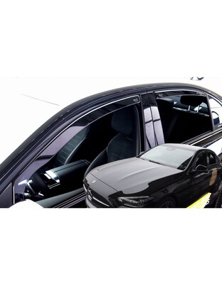 ΑΝΕΜΟΘΡΑΥΣΤΕΣ ΓΙΑ MERCEDES C-KLAS W206 4D 2021+ -  ΣΕΤ ΑΥΤΟΚΙΝΗΤΟΥ ΑΠΟ ΕΥΚΑΜΠΤΟ ΦΙΜΕ ΠΛΑΣΤΙΚΟ HEKO - 4 ΤΕΜ.