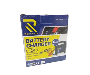 ΦΟΡΤΙΣΤΗΣ ΜΠΑΤΑΡΙΑΣ ΑΥΤΟΚΙΝΗΤΟΥ 6AMP 12V W01314